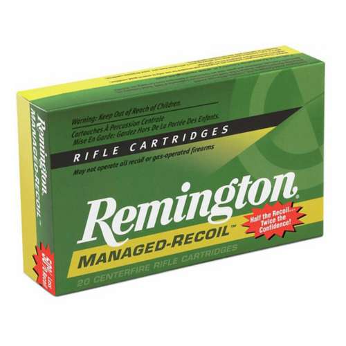 Remington Managed Recoil Rifle Ammunition 20 Round Box