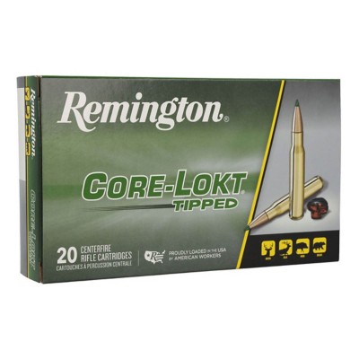 Remington Core-Lokt Tipped Rifle Ammunition 20 Round Box
