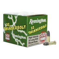 Remington 22 Thunderbolt Rimfire Ammunition 500 Round Box