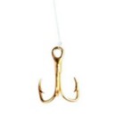 Eagle Claw Gold Snelled Treble Hook