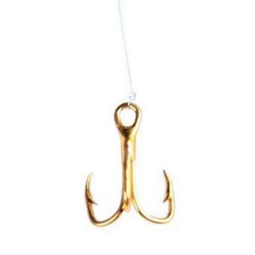 Eagle Claw Gold Snelled Treble Hook