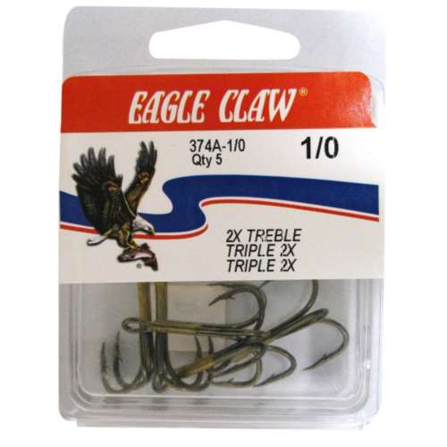 Eagle Claw 2x Treble Hook Size 12