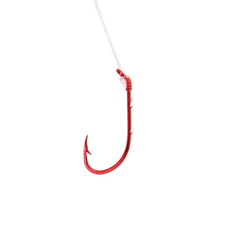 Eagle Claw Snelled Red Hooks Package
