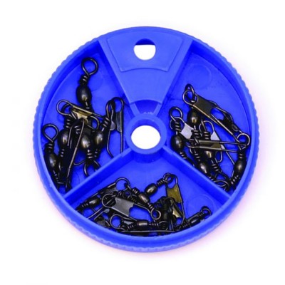 Eagle Claw Barrel Swivel with Safety Snap Assorted 20 Pack