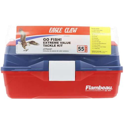 Eagle Claw Go Fish 54 pc. Tackle Box Kit