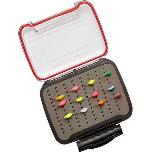 Eagle Claw Glow Ice Jig Kit with Jig Box and Light