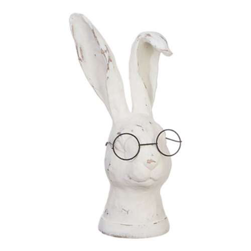 RAZ Imports Rabbit with Glasses Figurine