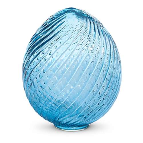 RAZ Imports Swirl Patterned Glass Egg
