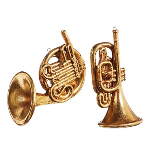RAZ Imports Horn Ornament (Styles May Vary)