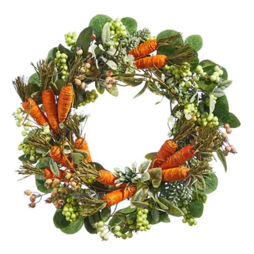 RAZ Imports 22" Carrot and Mixed Berries Wreath