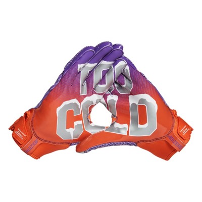purple adidas football gloves