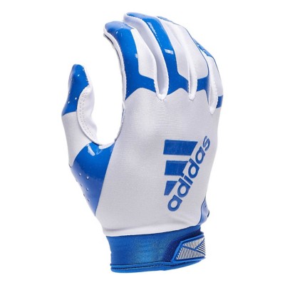 Blue adidas football store gloves