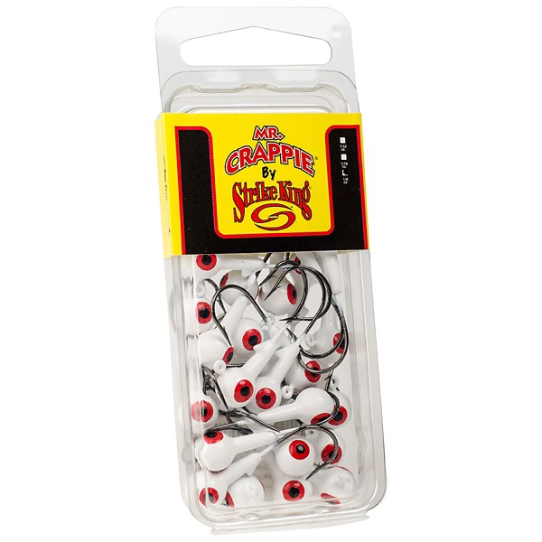 STRIKE KING Mr. Crappie Jig Heads-25 pack