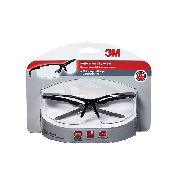3M Anti-Fog Safety Glasses Clean Lens
