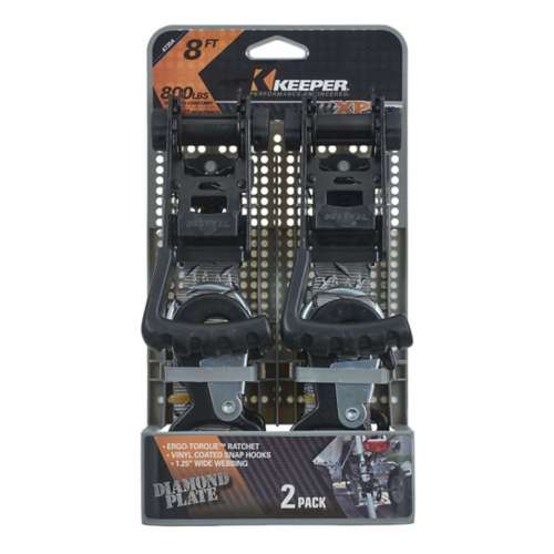 Keeper ErgoTorque Ratchet Tie Down Strap 2 pk
