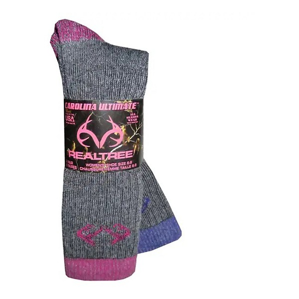 Women's Carolina Hosiery Realtree Wool Blend Boot 2 Pack Crew Hunting Socks product image