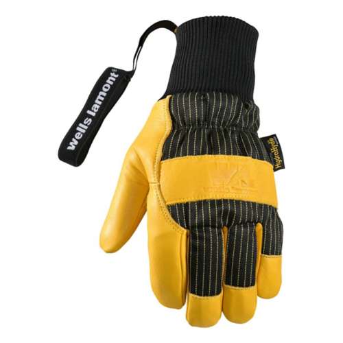 Men's Wells Lamont HydraHyde Water-Resistant Leather Lifty Ski Gloves