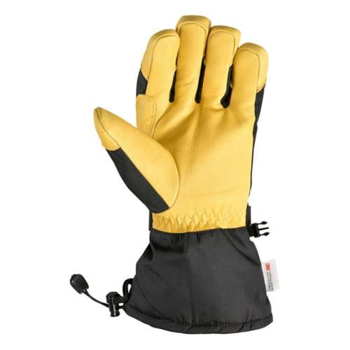 Men's Wells Lamont HydraHyde Leather Palm with Waterproof Insert Glove Liner