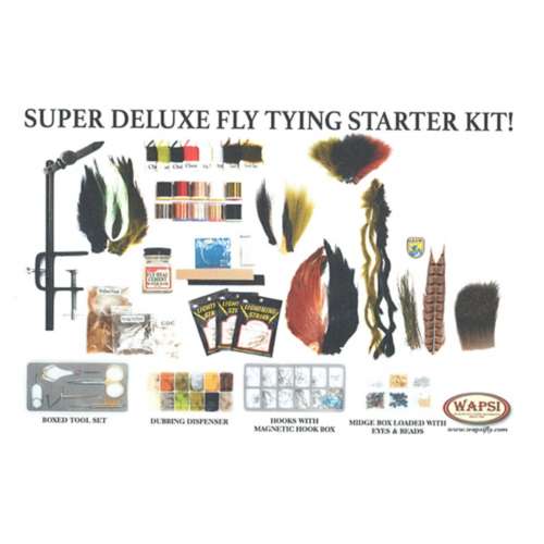 Wapsi Super Deluxe Fly Tying Starter Kit With Book