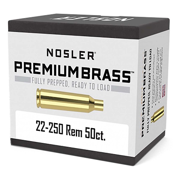 NOSLER Custom Unprimed Brass Rifle Cartridge Cases