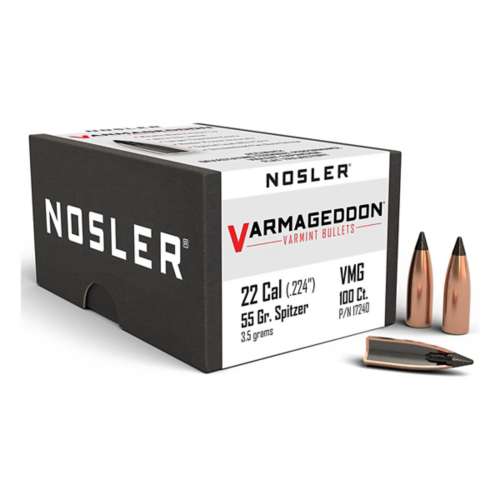 Nosler 22 Caliber 55 Grain Tipped Varmageddon Bullet