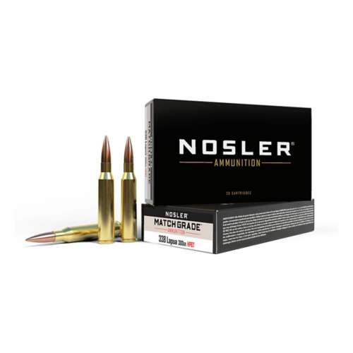 Nosler Custom Competition Match Grade Rifle Ammunition 20 Round Box