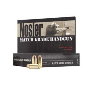 Nosler Match Grade Ammo 45 ACP 185gr JHP 50/bx