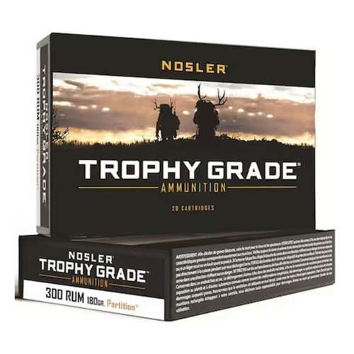 Nosler Partition Trophy Grade Rifle Ammunition 20 Round Box