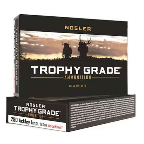 Nosler Accubond Trophy Grade Rifle Ammunition 20 Round Box