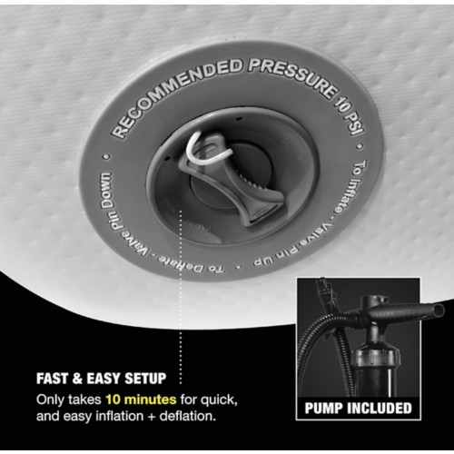 HO Sports 10 x 10 Inflatable Water Mat Party Pad
