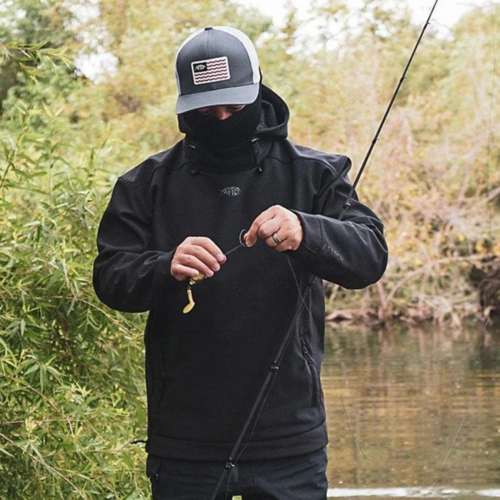 AFTCO Reaper Windproof Pullover, Black / 2x