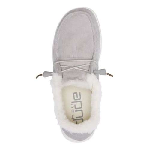 Women s HEYDUDE Wendy Corduroy Fur Shoes SCHEELS