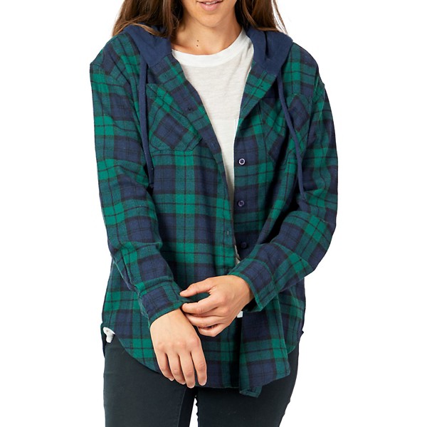 Women's Silver Jeans Co. Plaid Hooded Shacket product image