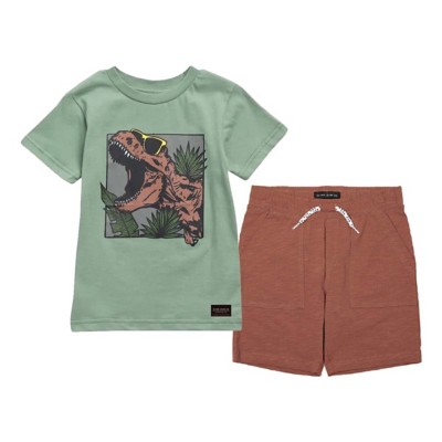 Toddler Boys' Silver Jeans Co. Rawr Dino T-Shirt and Shorts Set