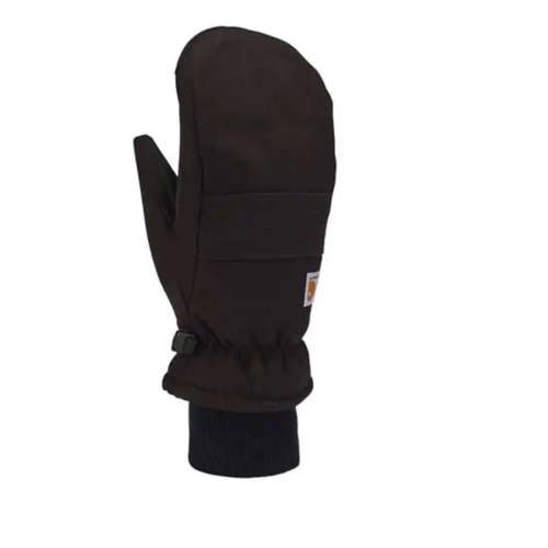 Women's Carhartt Duck Sythetic Leather Knit Cuff Mittens