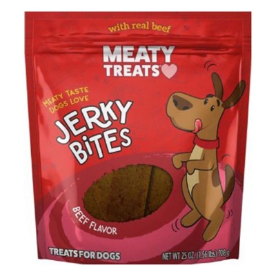 Meaty Treats Jerky Bites Beef Dog Treats