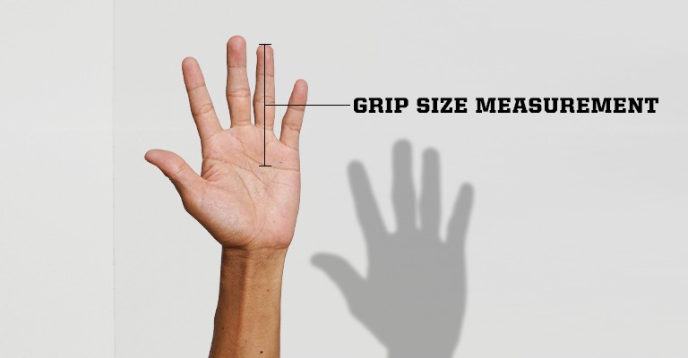 tennis grip measurement diagram
