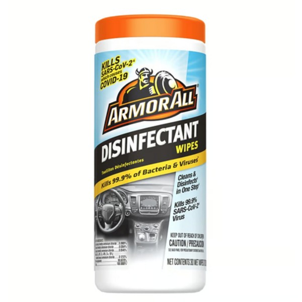 Armor All Disinfectant Wipes Fresh 30 Pack
