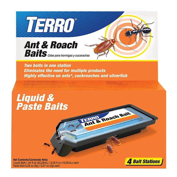 TERRO Ant and Roach Bait Station 4 pk - TERRO