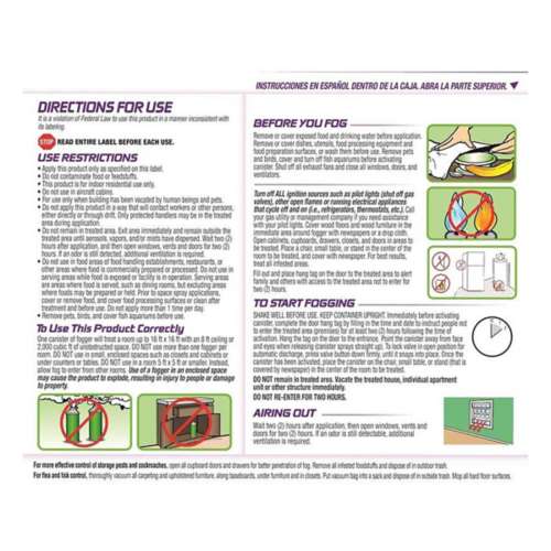 Hot Shot Fog Bed Bug and Flea Fogger 2 oz