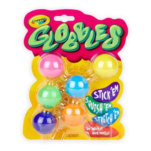 Crayola Globbles ASSORTED 6 Pack Squish Toy