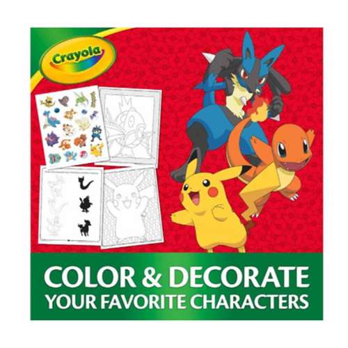 Crayola-Pokemon Activity Book With 7 Markers -  – Online shop  of Super chain stores