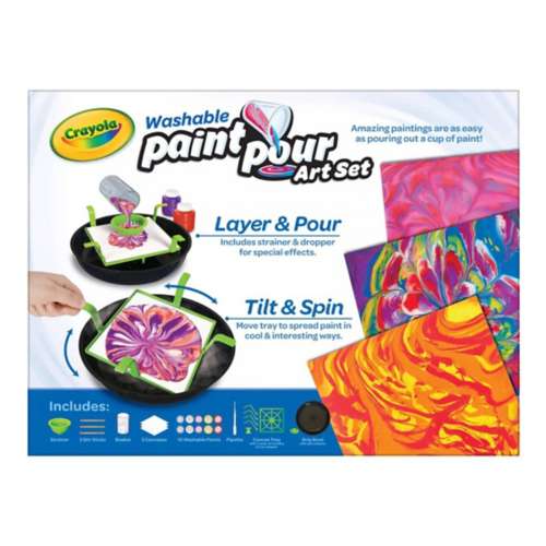 Crayola Washable Paint and Pour Art Set