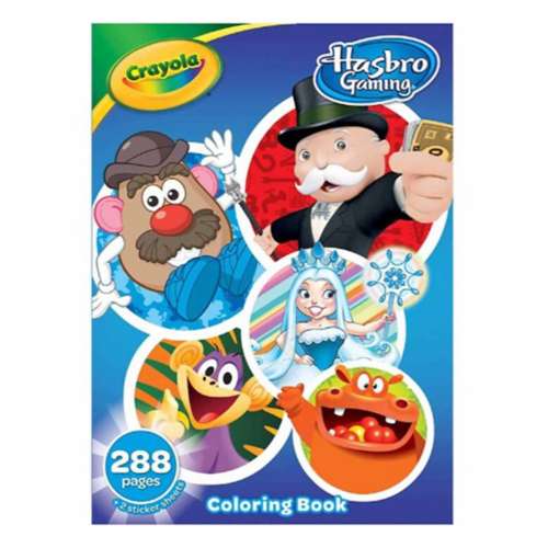 Crayola Hasbro Gaming Coloring Book