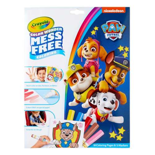 Crayola Color Wonder Mess Free Paw Patrol Coloring Pages and Markers