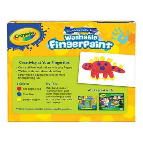 Crayola Washable Bold Fingerprint Primary Colors 3ct