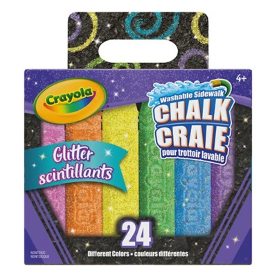 Crayola Glitter Sidewalk Chalk 24 Count
