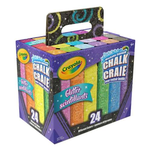 Crayola Glitter Sidewalk Chalk 24 Count