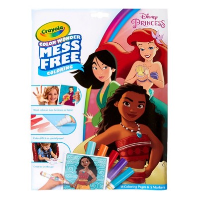 Crayola Color Wonder Mess Free Princess Coloring Pages and Markers