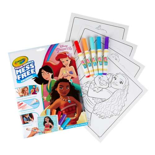 Crayola Color Wonder Mess Free Princess Coloring Pages and Markers
